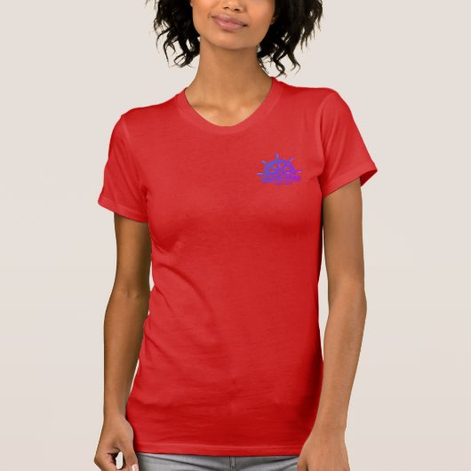 Kleur T van vrouwen, kleurenventilator, volledige  T-shirt (Voorkant)