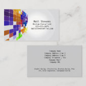 Kleur Tegel Raster Violet Bruin Visitekaartje (Voorkant / Achterkant)