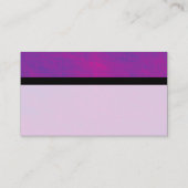 Kleur Tex-geborduurd - Rood en blauw stoon Visitekaartje (Achterkant)