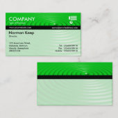 Kleur Tex-gebrand - Concentreerde ringen - groen Visitekaartje (Voorkant / Achterkant)