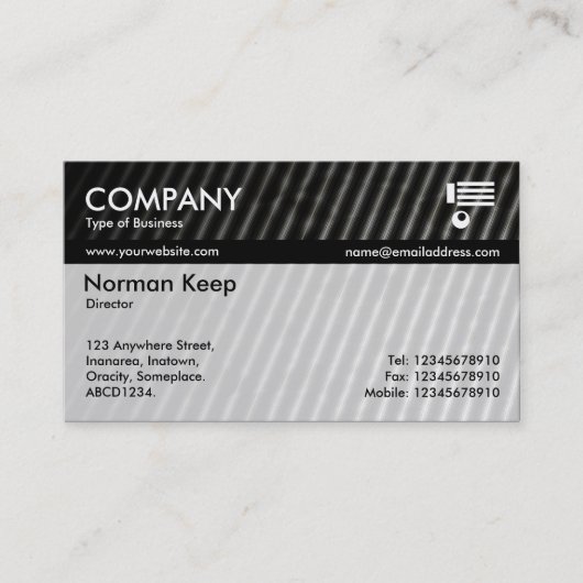 Kleur Tex-geschuurd - golfterrein Visitekaartje (Voorkant)