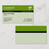 Kleur Tex-geschuurd - groen (669900) Visitekaartje (Voorkant / Achterkant)