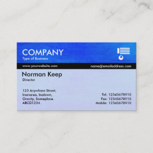 Kleur Tex-strengen - blauw vlak Visitekaartje