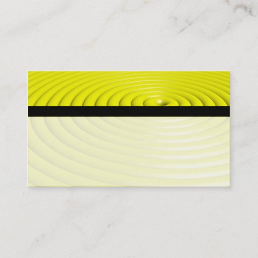 Kleur Tex-strengen - Concentrieke ringen - Geel Visitekaartje (Achterkant)