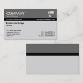 Kleur Tex-strengen - grijs Visitekaartje (Voorkant / Achterkant)