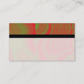 Kleur Tex-strengen - rood en groen Abstract Visitekaartje (Achterkant)