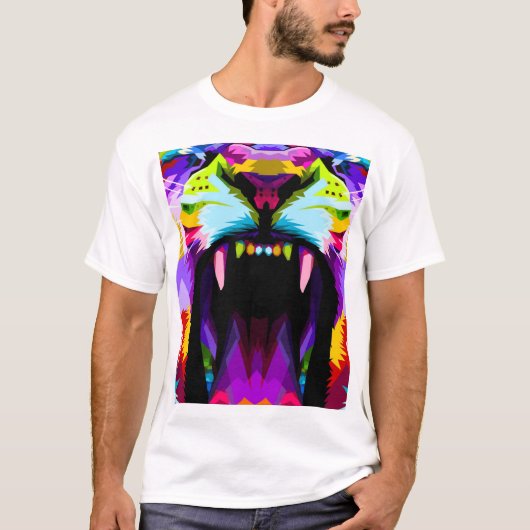 Kleur Tiger Roar T-shirt (Voorkant)
