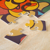 kleur trommel- en baardgreggen - logo, graffiti, b legpuzzel (Zijkant)