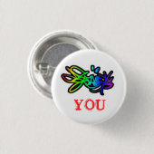 [kleur] u ronde button 3,2 cm (Voorkant /achterkant)