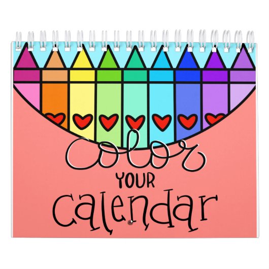 Kleur uw agenda kalender (Hoes)