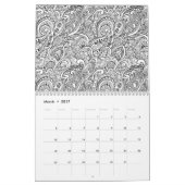 Kleur uw bloemagenda kalender (Mar 2017)