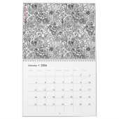 Kleur uw bloemagenda kalender (Jan 2026)