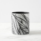 Kleur uw eigen 11 oz: kleuren, dij, gift, B+W Mok (Midden)