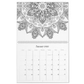 Kleur uw eigen agenda 2021 Mandala Patronen Kalender (Jan 2026)