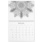 Kleur uw eigen agenda 2021 Mandala Patronen Kalender (Mar 2026)