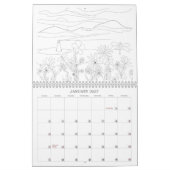 Kleur uw eigen agenda kalender (Jan 2027)