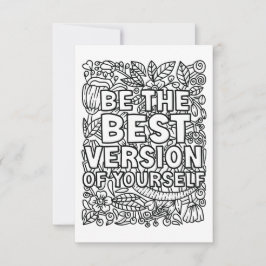 Kleur uw eigen bedankkaart