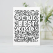 Kleur uw eigen bedankkaart (Staand voorkant)