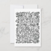 Kleur uw eigen bedankkaart (Achterkant)