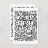 Kleur uw eigen bedankkaart (Voorkant / Achterkant)