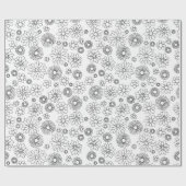 Kleur uw eigen blokpatroon cadeaupapier (Vlak)