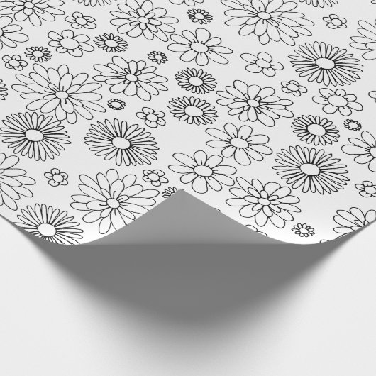 Kleur uw eigen blokpatroon cadeaupapier (Hoek)