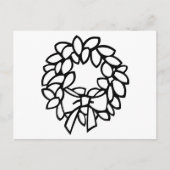 Kleur-uw-Eigen Breed met Bow Briefkaart (Voorkant)