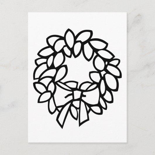 Kleur-uw-Eigen Breed met Bow Briefkaart (Voorkant)