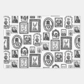 Kleur uw eigen dierportretpapier inpakpapier vel (Voorkant 3)