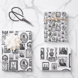 Kleur uw eigen dierportretpapier inpakpapier vel