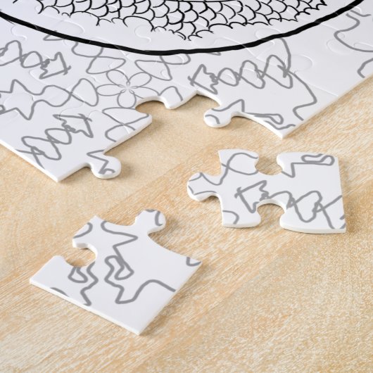 Kleur uw eigen dragon Mandala Legpuzzel (Zijkant)