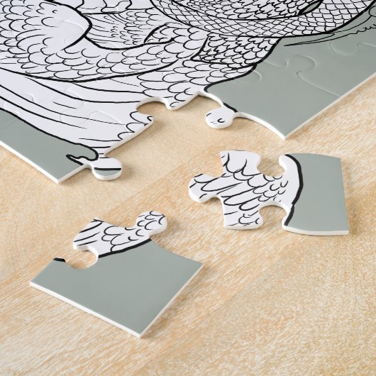 Kleur uw eigen geïntegreerde tekeningen legpuzzel (Zijkant)