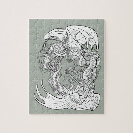 Kleur uw eigen geïntegreerde tekeningen legpuzzel (Verticaal)