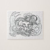 Kleur uw eigen geïntegreerde tekeningen legpuzzel (Horizontaal)