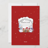 Kleur Uw Eigen Gepersonaliseerde Kerstmis Feesteli Feestdagenkaart (Achterkant)