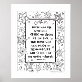 Kleur uw eigen Inspirerend Bijbel prijsopgave Poster