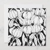 Kleur uw eigen Iris-bloemen Notitiekaartje (Voorkant)