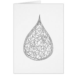 Kleur uw eigen kaart - Kristaldruplet