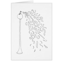 Kleur uw eigen kaart - Zingende vogel