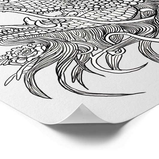 Kleur uw eigen kanaaldraak poster (Hoek)