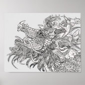 Kleur uw eigen kanaaldraak poster (Voorkant)