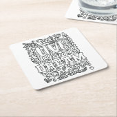 Kleur uw eigen kartonnen onderzetters (Schuin)