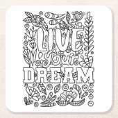 Kleur uw eigen kartonnen onderzetters (Voorkant)