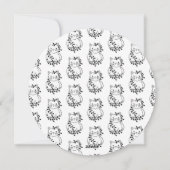 Kleur uw eigen kat kerstmis feestdagenkaart (Achterkant)