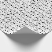 Kleur uw eigen klare gezichten cadeaupapier (Hoek)