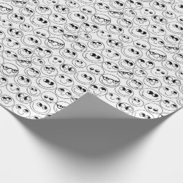 Kleur uw eigen klare gezichten cadeaupapier