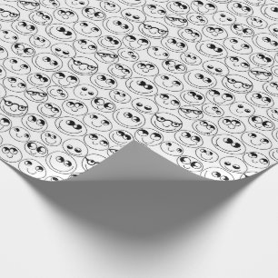 Kleur uw eigen klare gezichten cadeaupapier