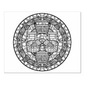 Kleur Uw Eigen Kleurboek Design Wasserij Rubberstempel (Afrduk)