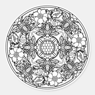 Kleur Uw Eigen Kleurboek Ontwerp Dieren Dier Ronde Sticker