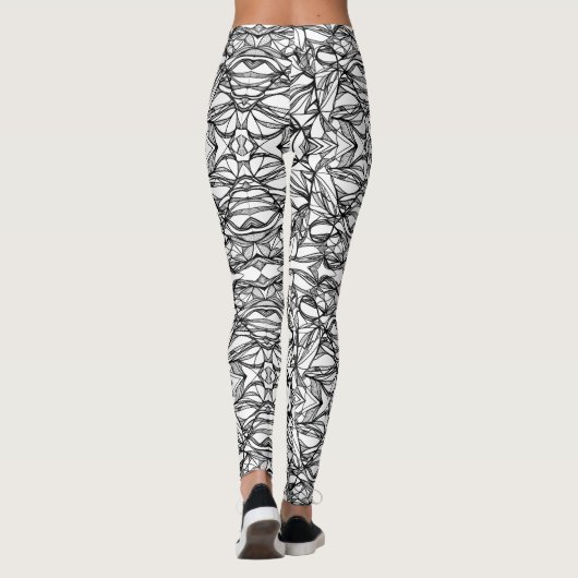 Kleur uw eigen Leggings #2: kleuren, dij, uniek (Achterkant)